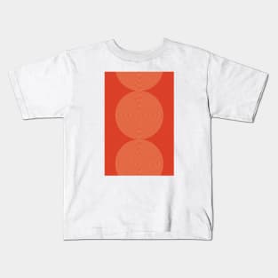 Radial Mid Century Geometric Art, Modern Wall Art Kids T-Shirt